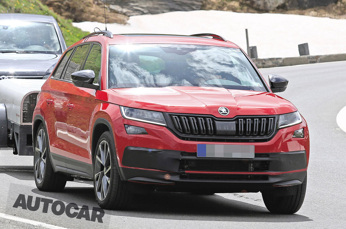 237bhp Skoda Kodiaq vRS spotted testing ahead of autumn reveal