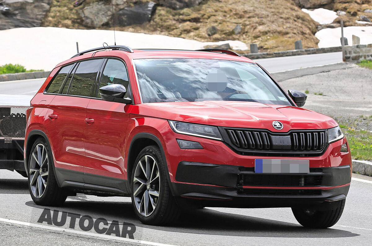 237bhp Skoda Kodiaq vRS spotted testing ahead of autumn reveal