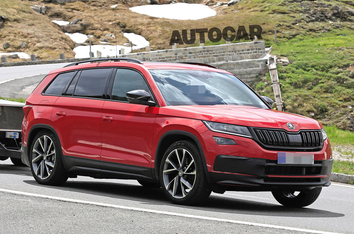 237bhp Skoda Kodiaq vRS spotted testing ahead of autumn reveal
