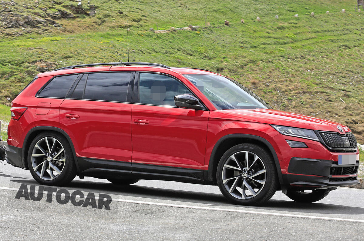 237bhp Skoda Kodiaq vRS spotted testing ahead of autumn reveal