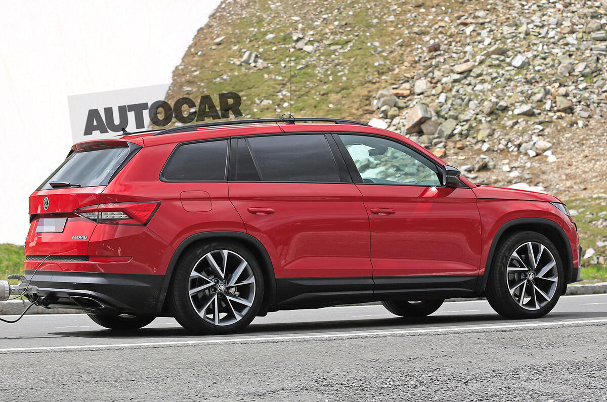 237bhp Skoda Kodiaq vRS spotted testing ahead of autumn reveal