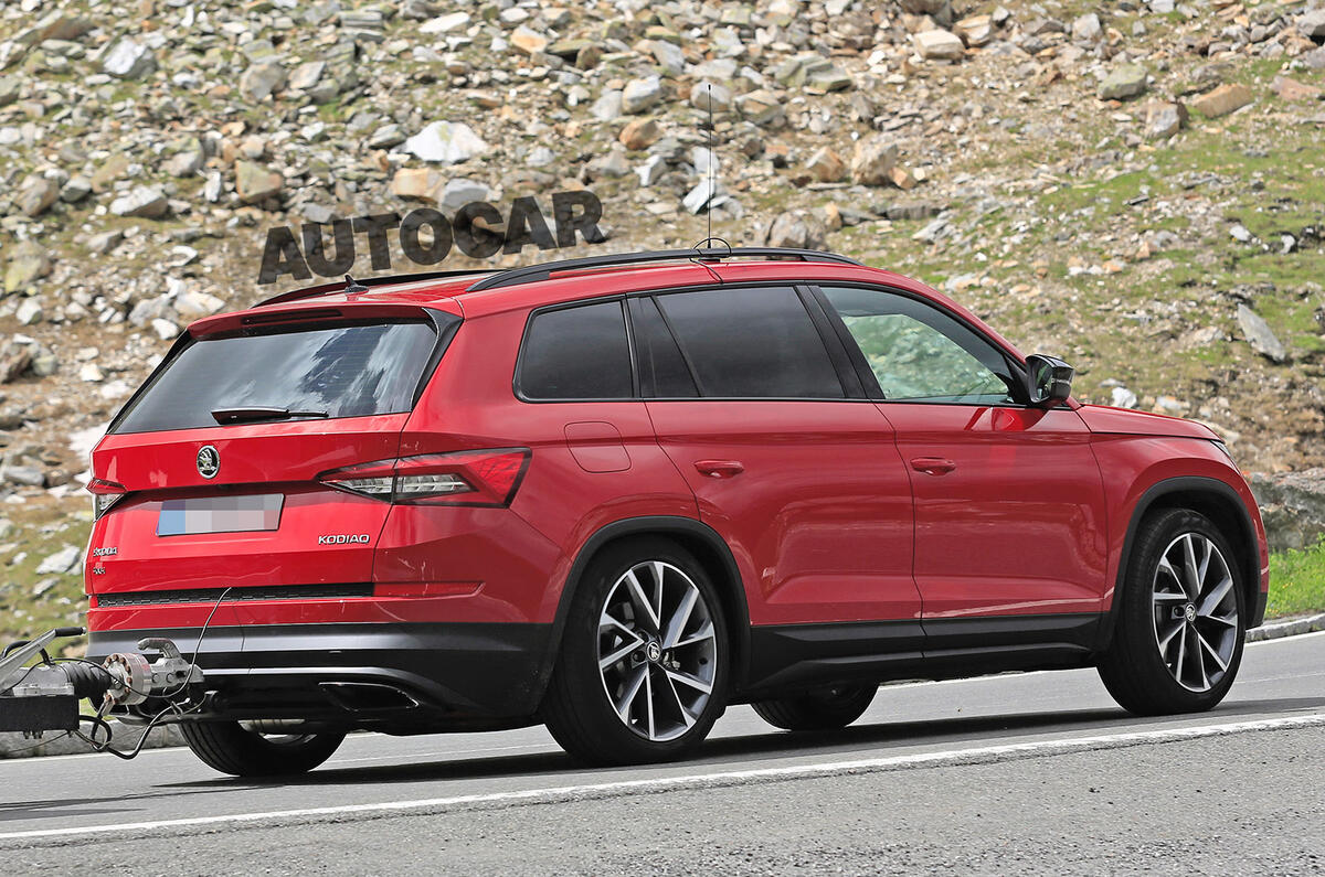 237bhp Skoda Kodiaq vRS spotted testing ahead of autumn reveal