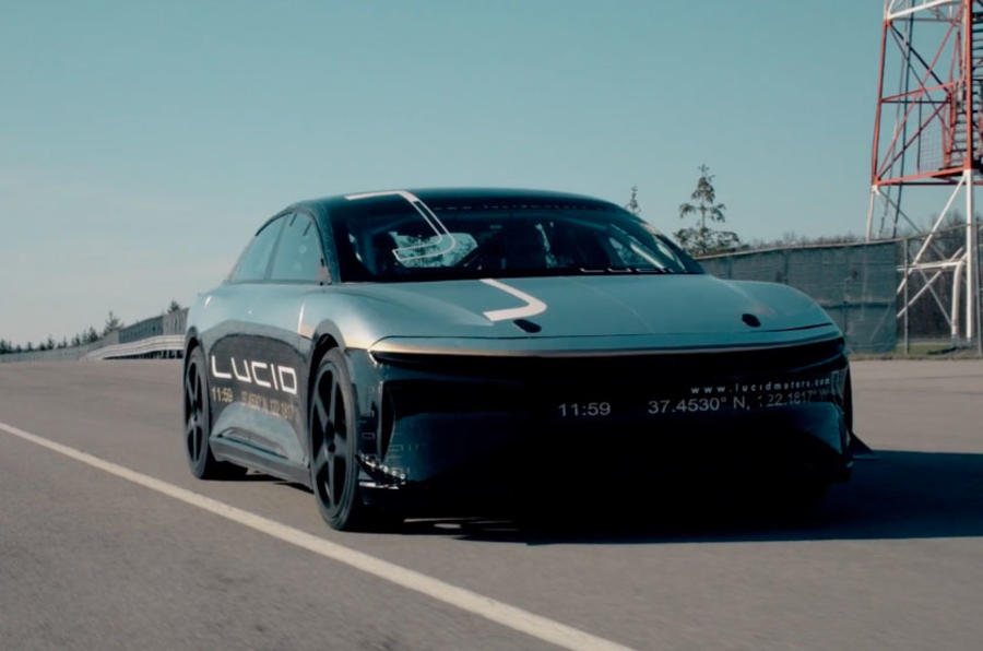 986bhp Lucid Motors Air electric saloon reaches 235mph in test