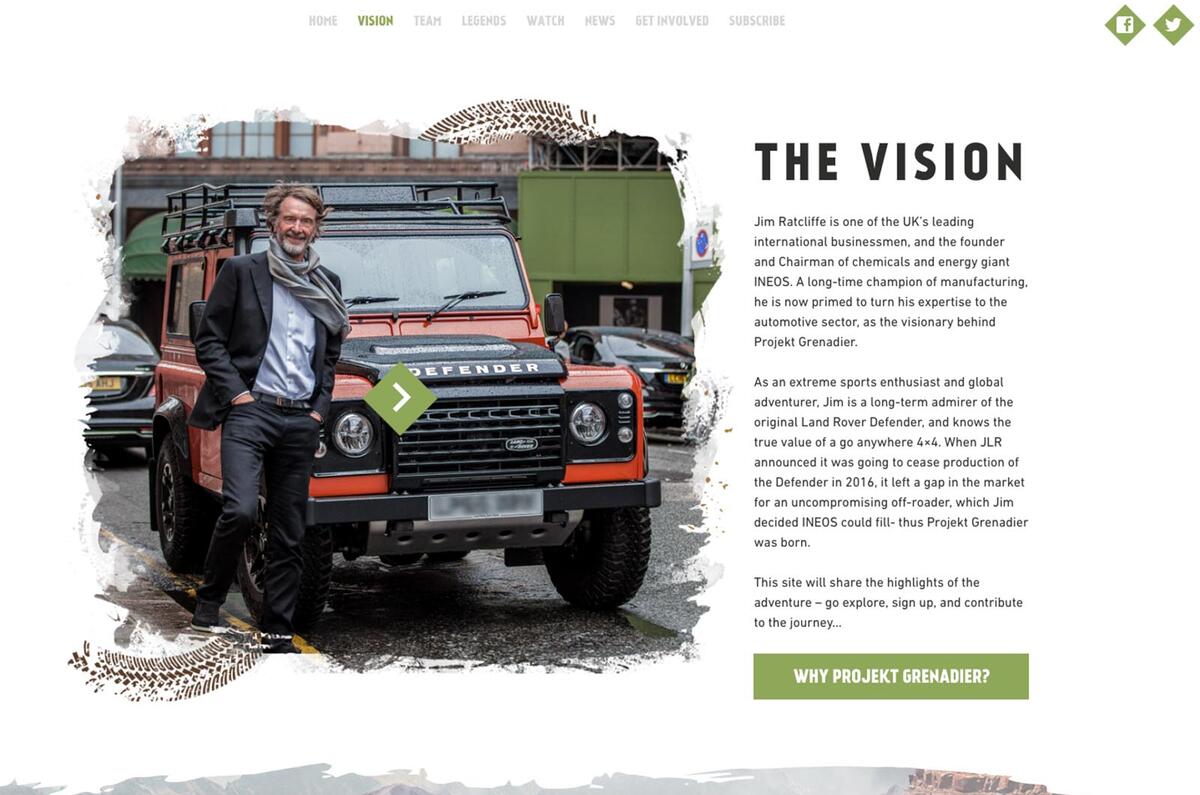 Defender Inspired Ineos Grenadier Off Roader Arrives Online Autocar