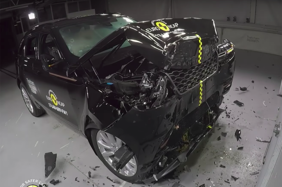 Range Rover Velar scores Euro NCAP five-star rating