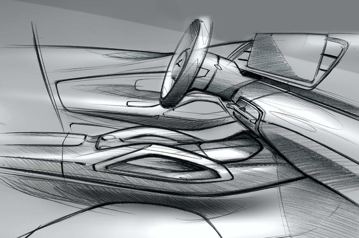Next Mercedes Benz Gle Interior Sketches Revealed Autocar