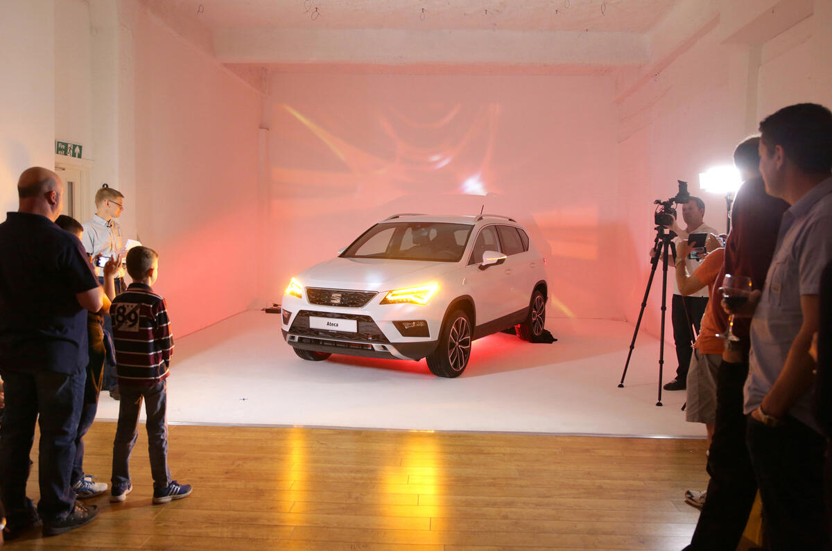 Families were given the chance to see the new SEAT Ateca