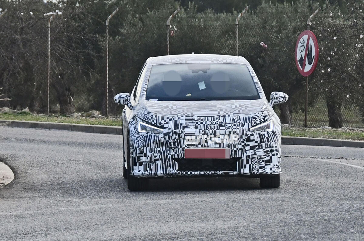 Seat El Born camo'd prototype spy photos - cornering
