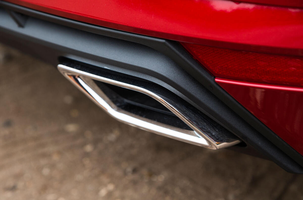 Seat Ibiza chrome exhaust trim