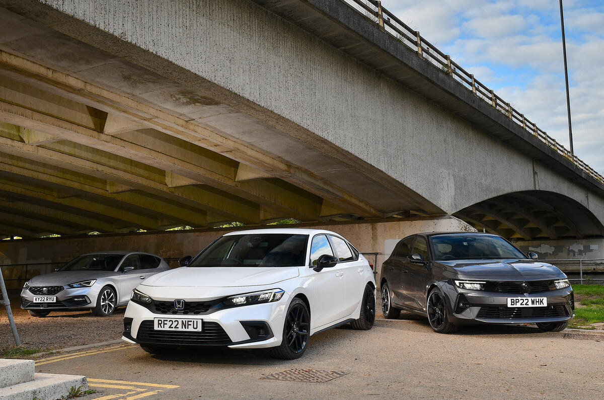 Seat Leon Honda Civic Vauxhall Astra