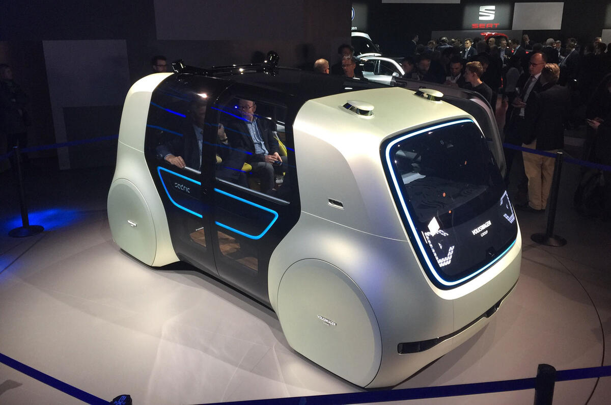 Volkswagen Sedric concept previews selfdriving podlike vehicle Autocar