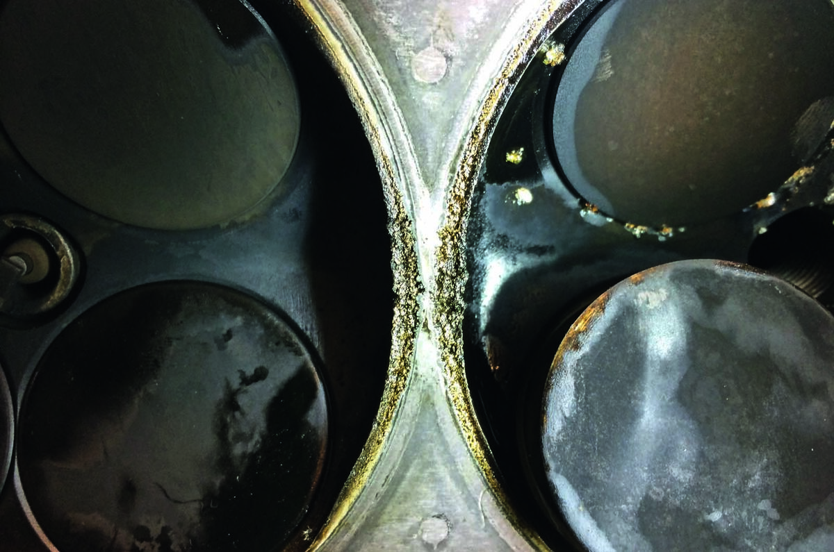 Worn valve seat boundaries