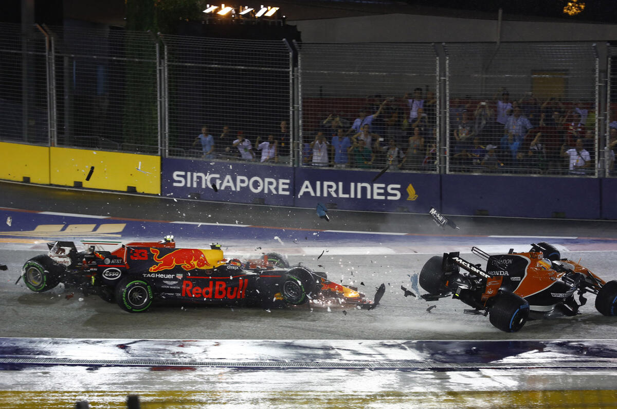 Motorsport wrap Hamilton wins in Singapore; Vettel crashes out Autocar