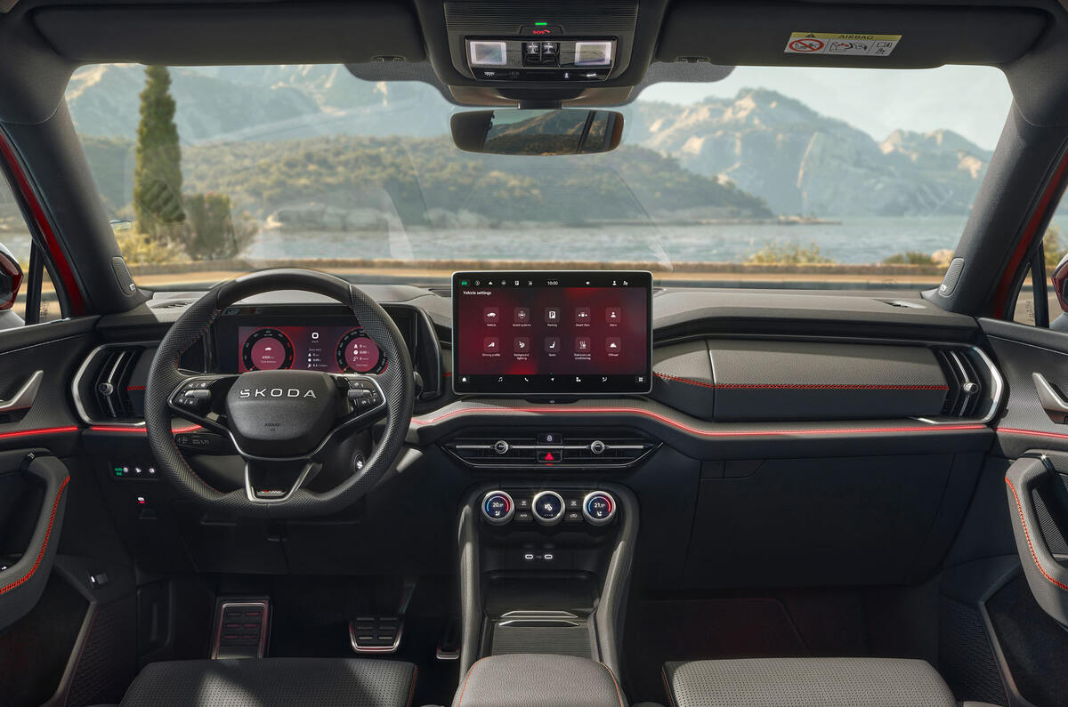 Skoda Kodiaq vRS 2025 dashboard