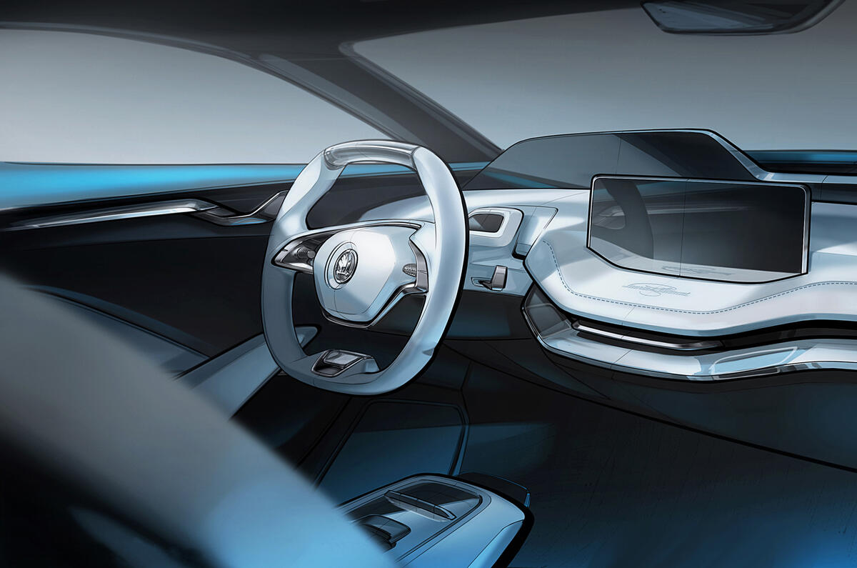 Skoda Vision E concept interior