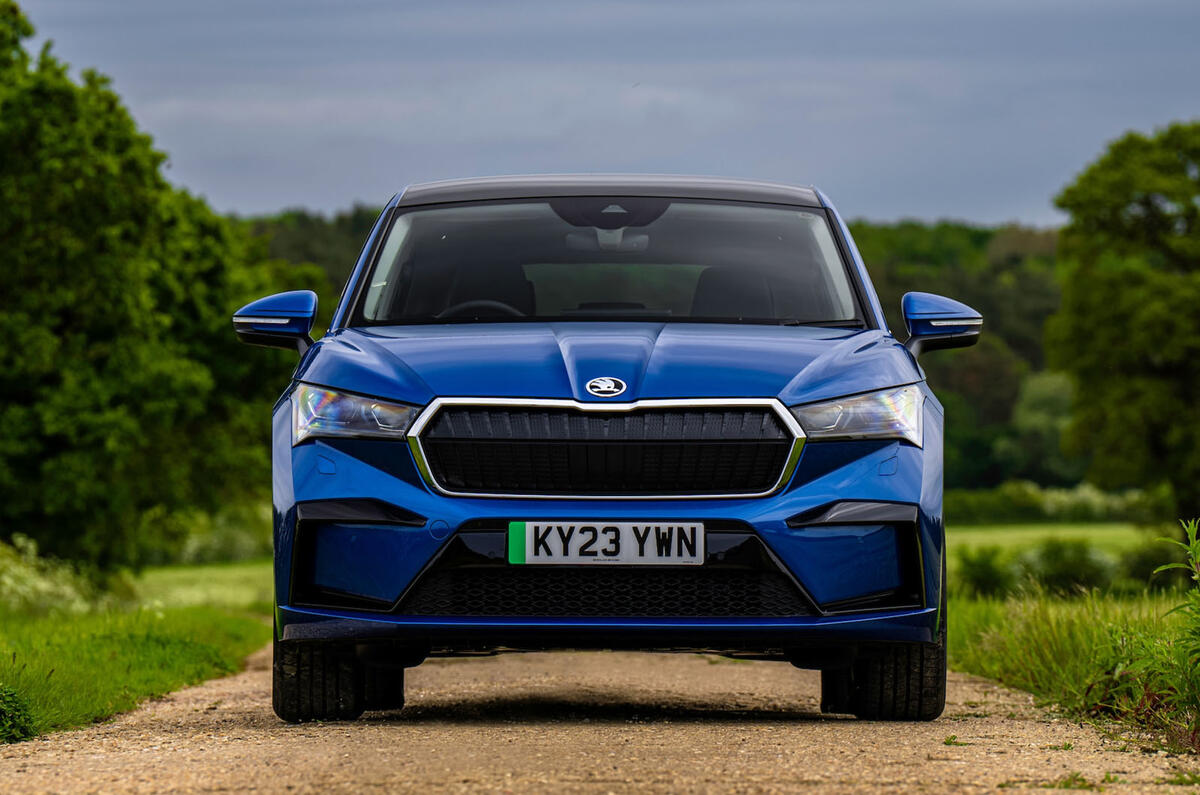 Skoda Enyaq Coupe 80 Studio avant statique