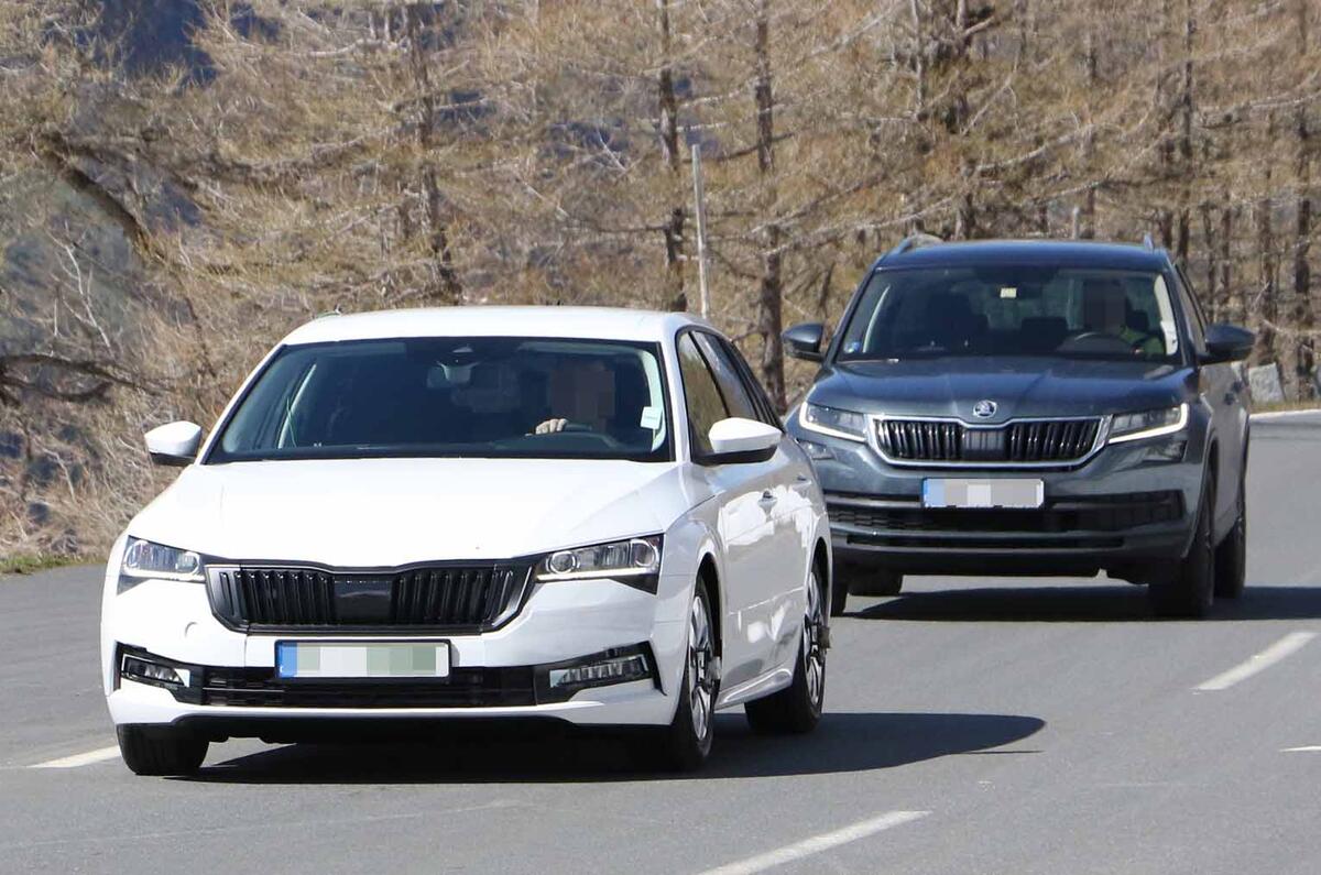 2019 Skoda Octavia estate spy shots