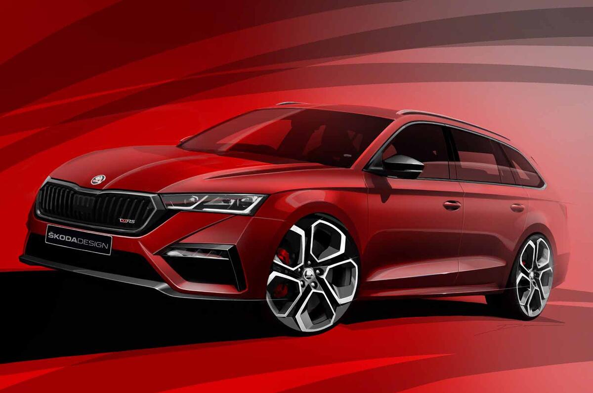 Skoda Octavia vRS teaser estate