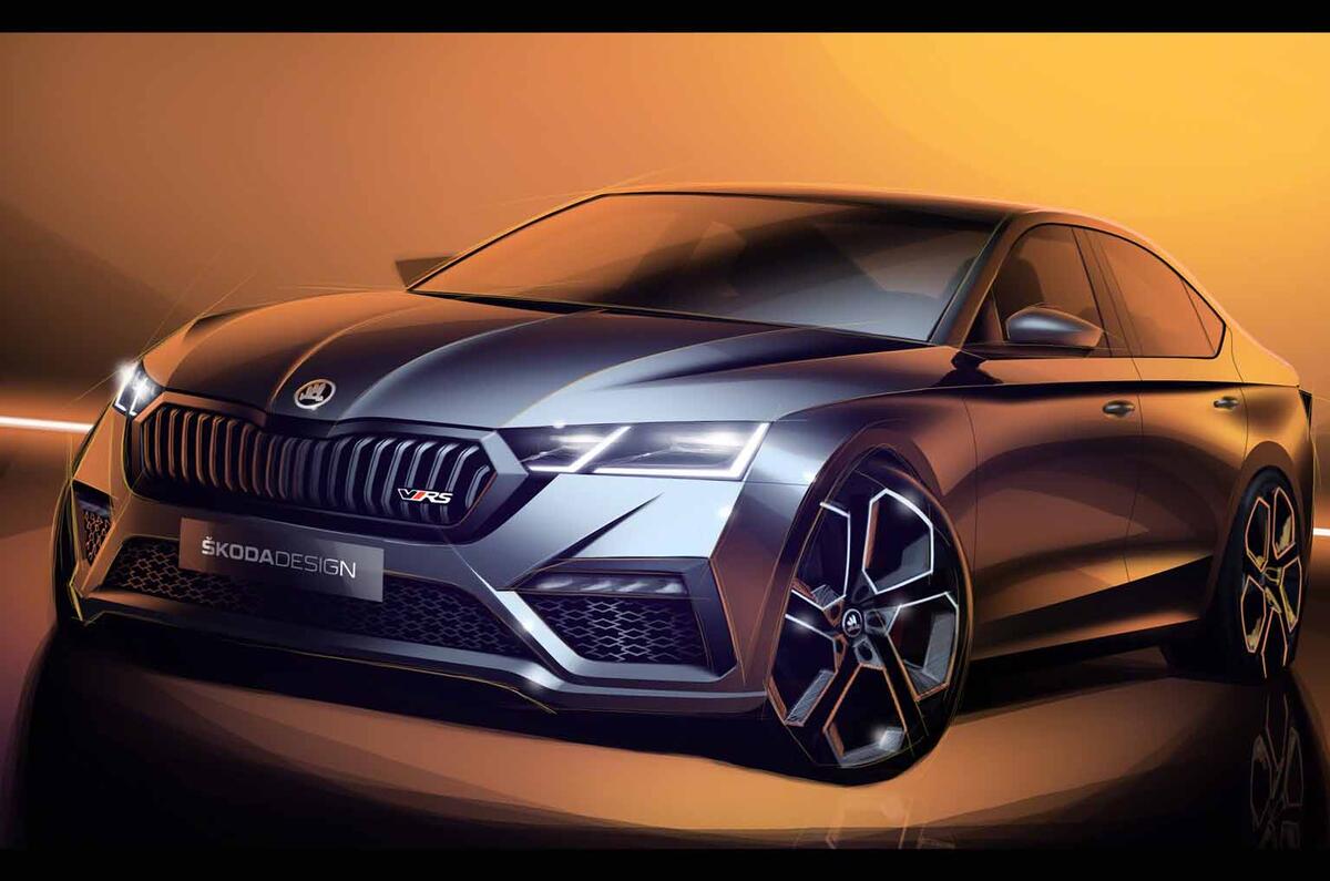 New Skoda Octavia Vrs Drops Disguise Ahead Of Unveil Next Week Autocar