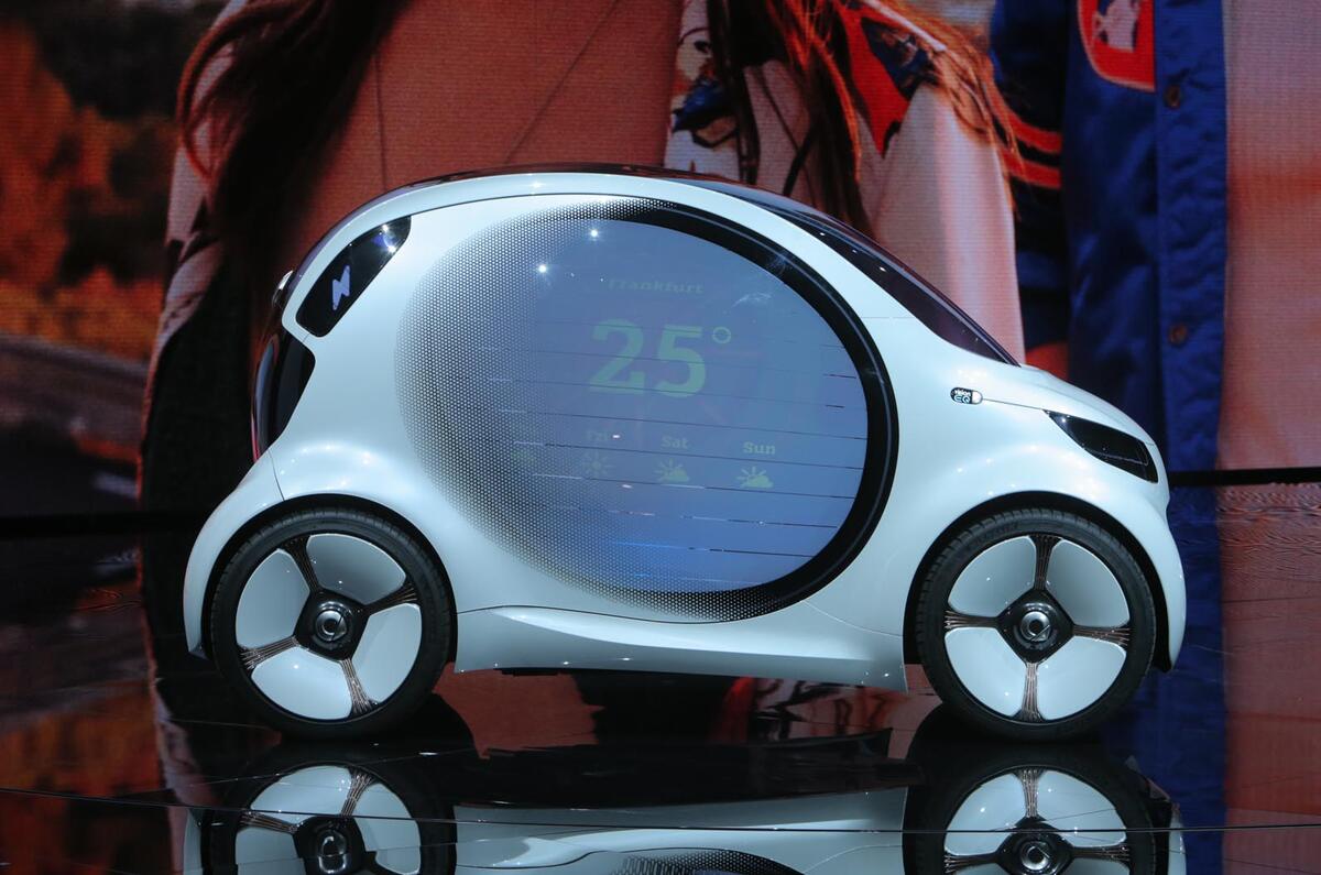 Smart Vision Eq Makes Public Debut As Electric City Car