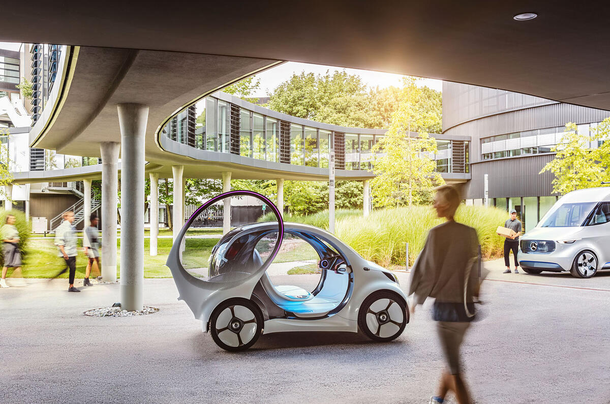 Smart Vision EQ makes public debut as 'electric city car of future