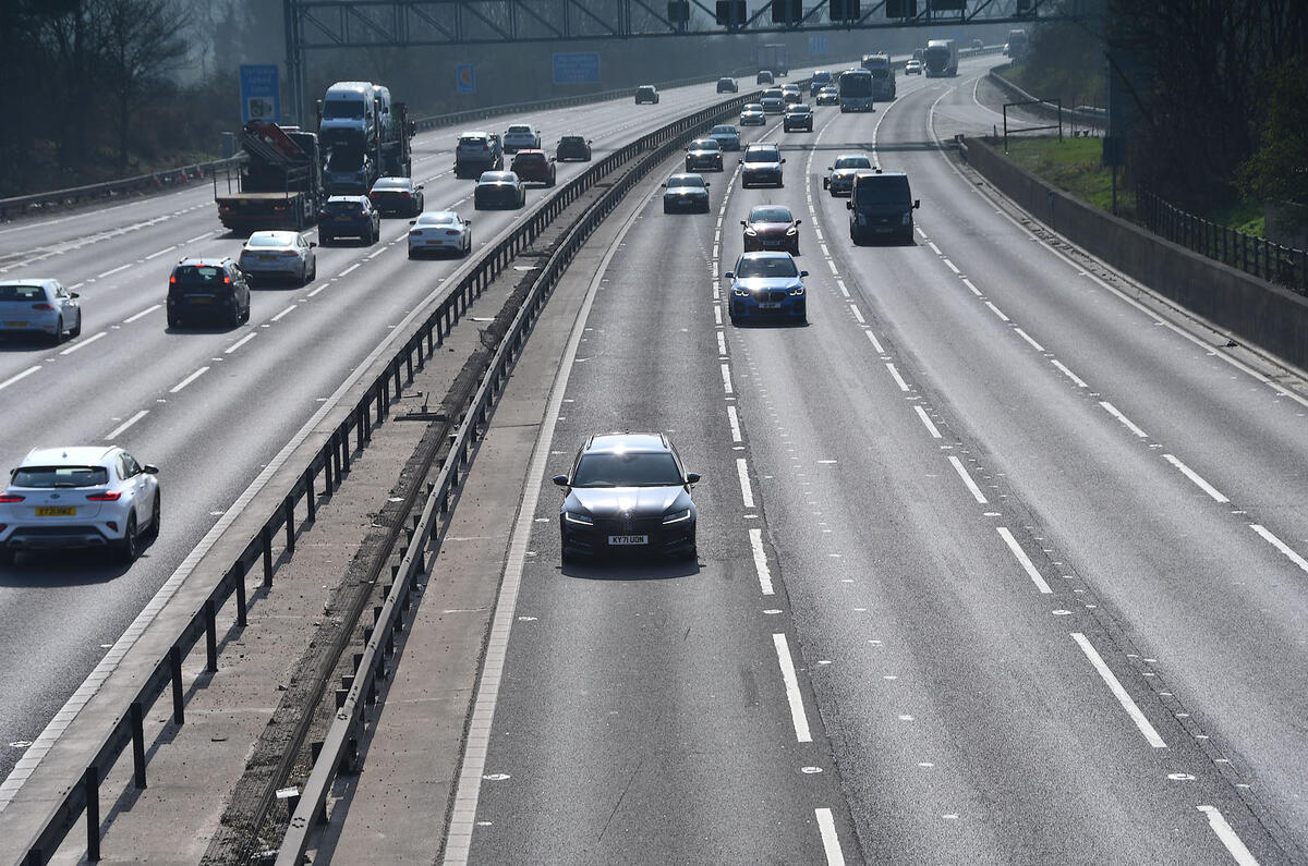 Smart motorway in UK