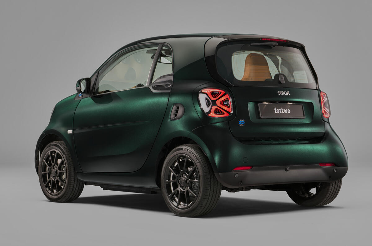 Smart Racing Green Smart EQ Fortwo gets Brabus design cues for £25,495 | Autocar
