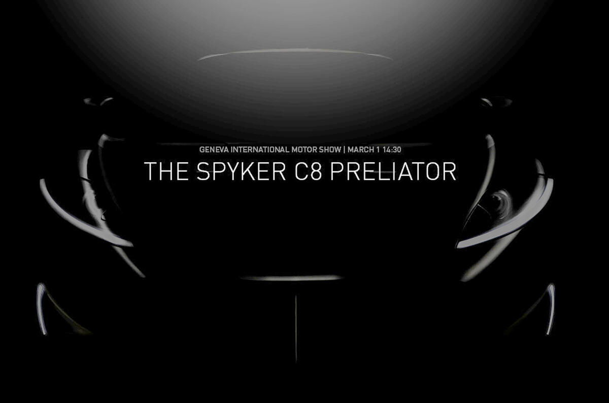 Spyker C8 Preliator teaser image