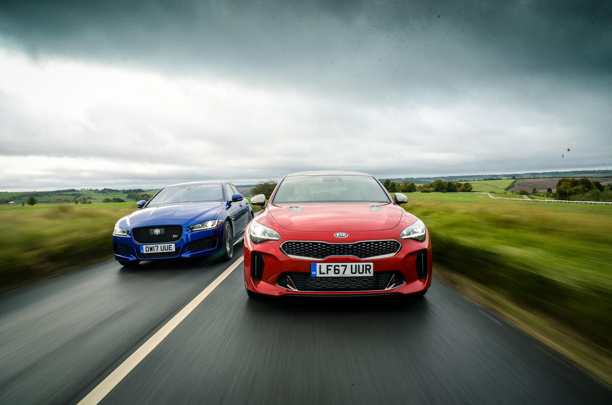 Kia Stinger GT-S vs BMW 440i and Jaguar XE S - can it handle the heat ...
