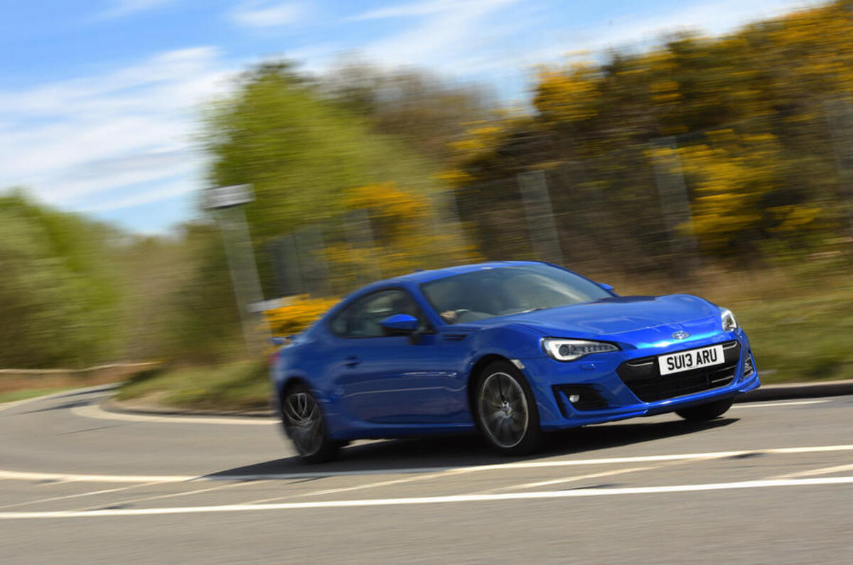 Subaru BRZ cornering