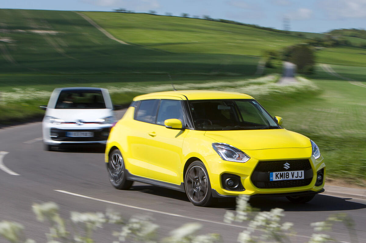 Suzuki Swift Sport vs Volkswagen Up GTI