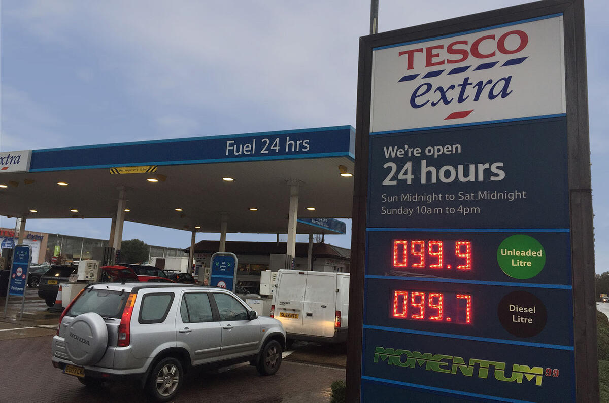 Price of diesel falls below £1 per litre at major supermarkets Autocar