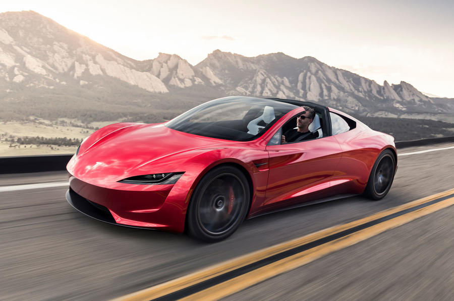 Tesla Roadster front quarter tracking