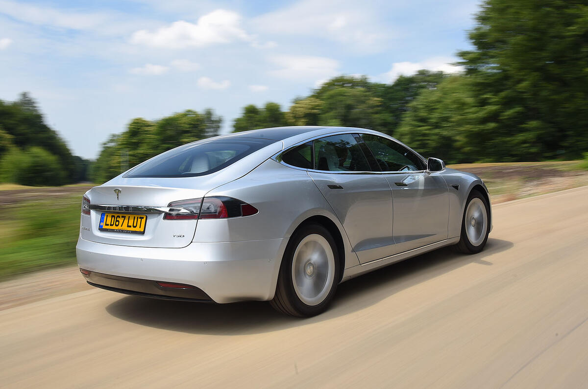 Tesla Model S rear view