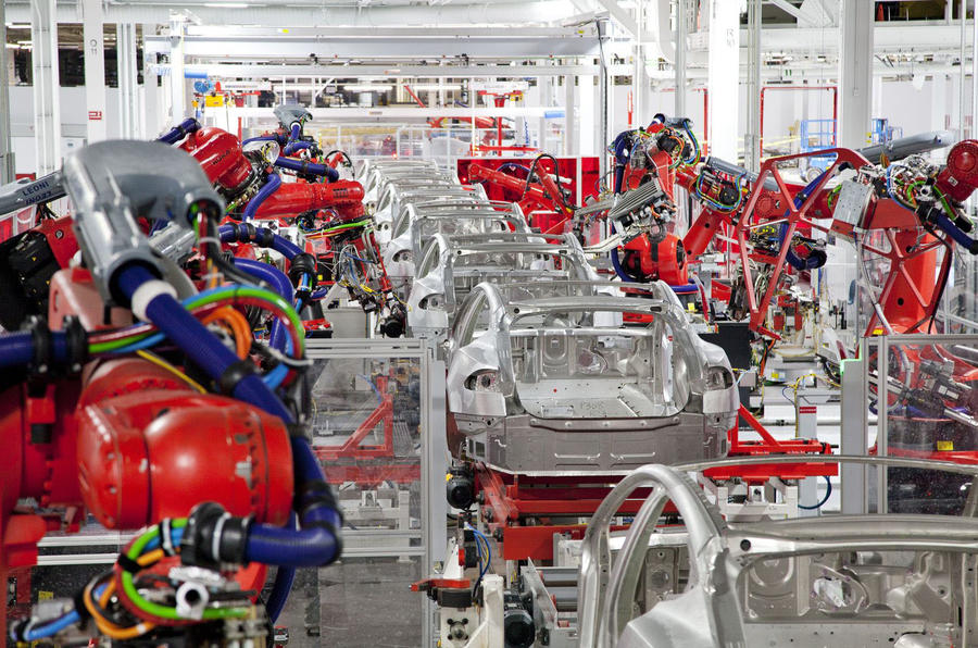 Tesla production line