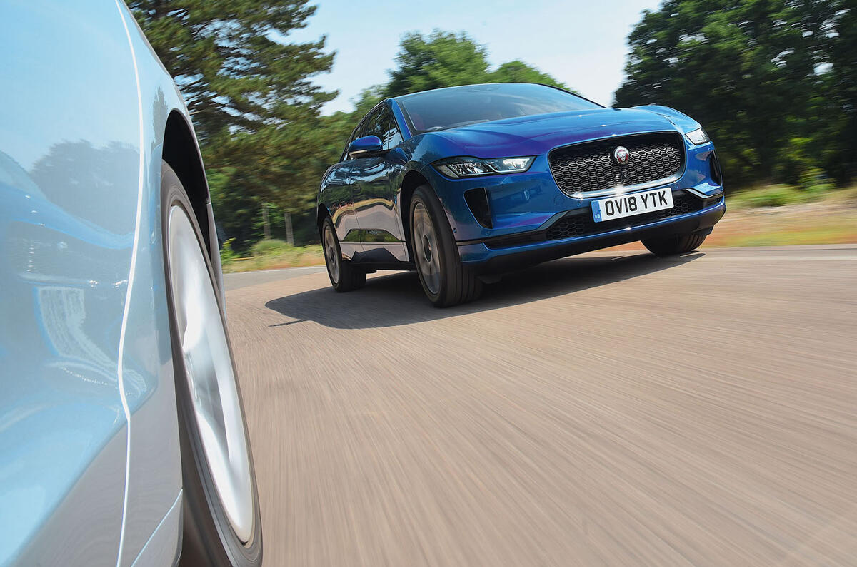 Tesla Model S Vs Jaguar I Pace Ev Twin Test Autocar