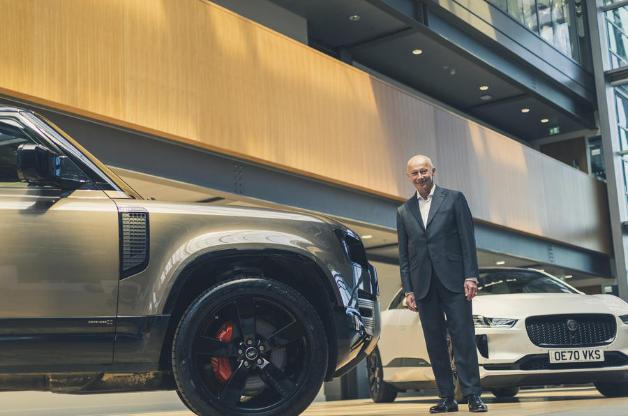 Thierry Bollore with Land Rover Defender and Jaguar I-Pace