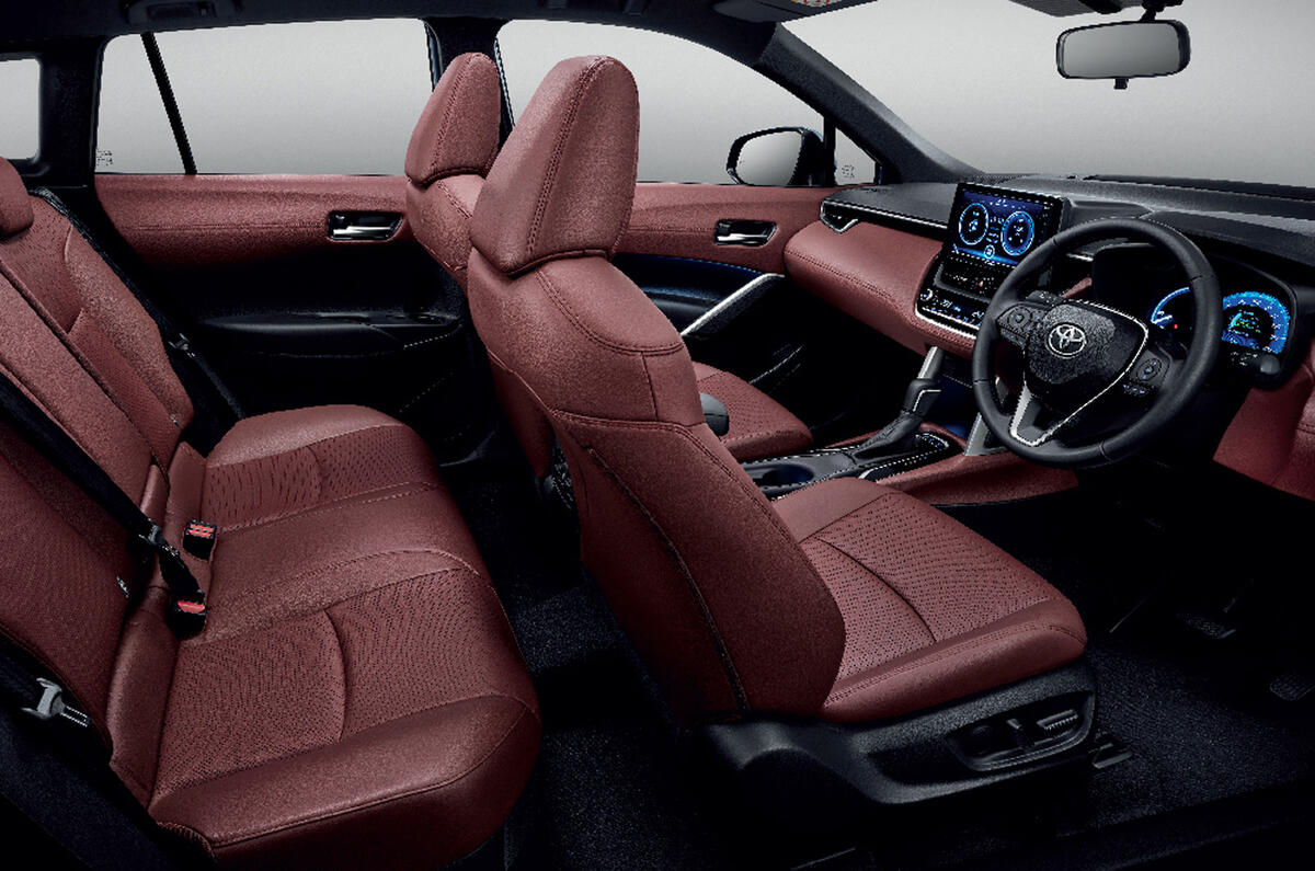 corolla toyota cross suv thailand compact interior open unveiled autocar