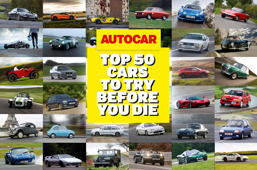 Top 50 cars to drive before you die - logo