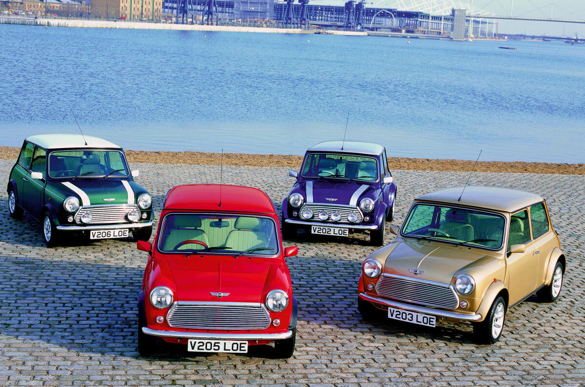 Rover Mini group at dockside