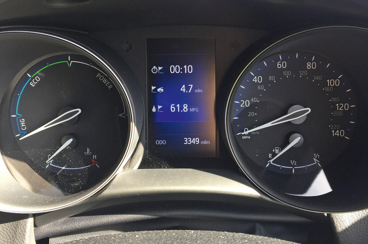 Toyota C-HR 2018 long-term review instrument cluster 2