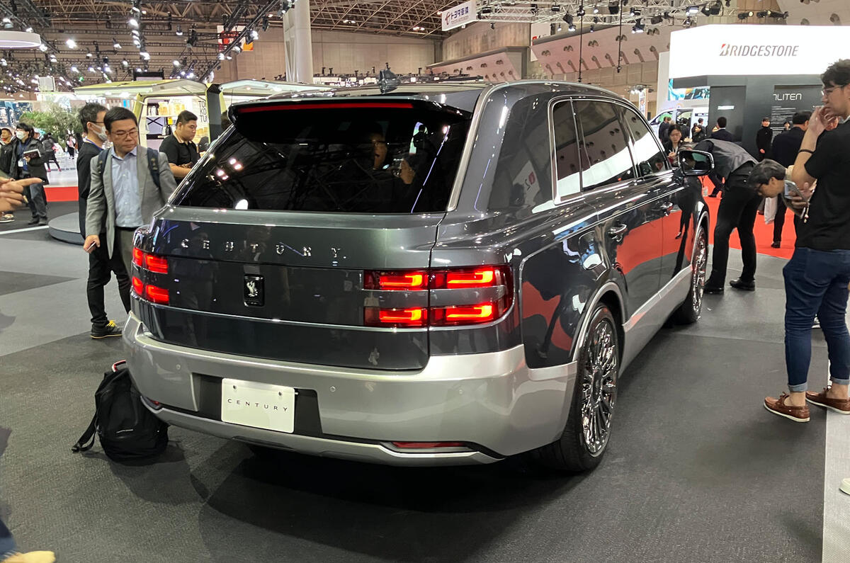 Toyota Century SUV Tokyo motor show 2023 rear quarter