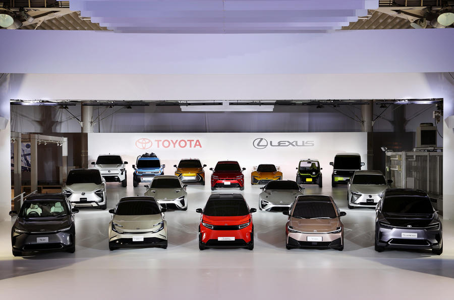 Toyota Lexus EV concept lineup 2021 front