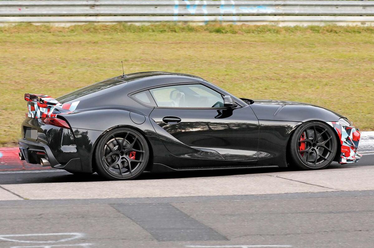 Toyota Supra GRMN rear three quarter