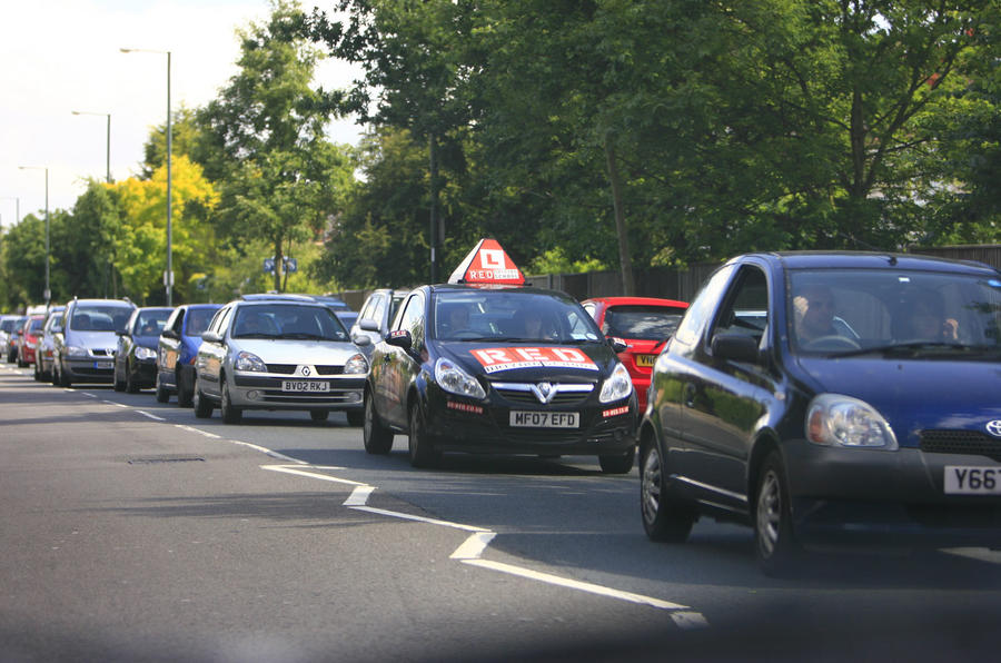 Traffic jam on UK roads