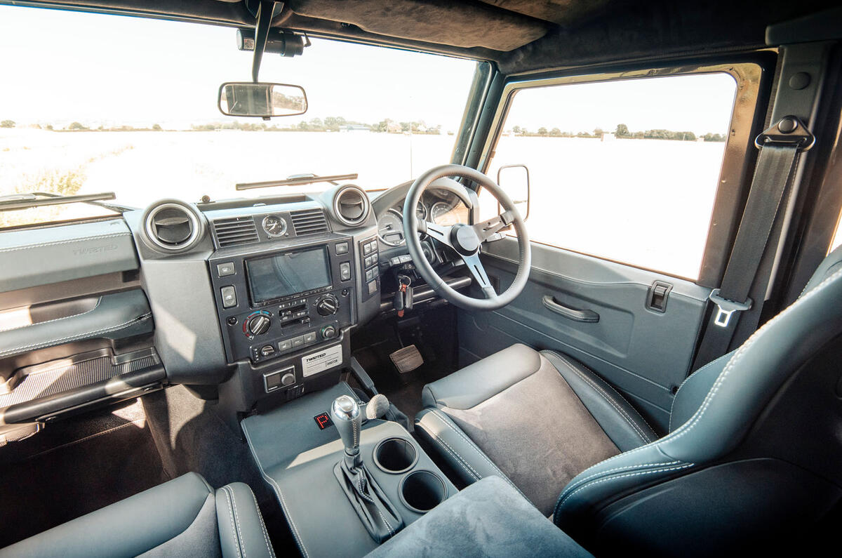 Twisted Defender V8 2018 UK first drive review - dashboard