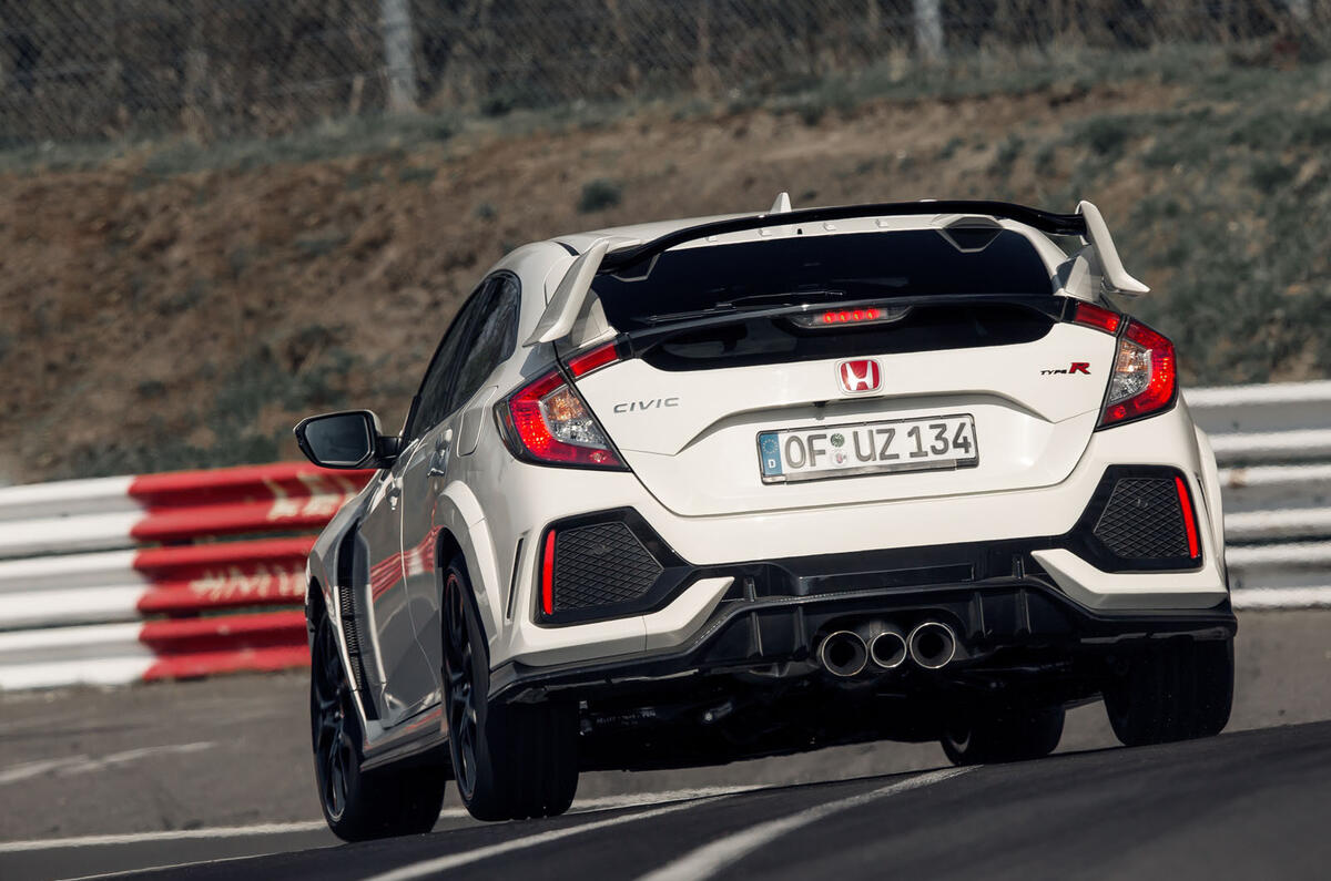 Honda Civic Type R Smashes Nurburgring Fwd Lap Record Autocar