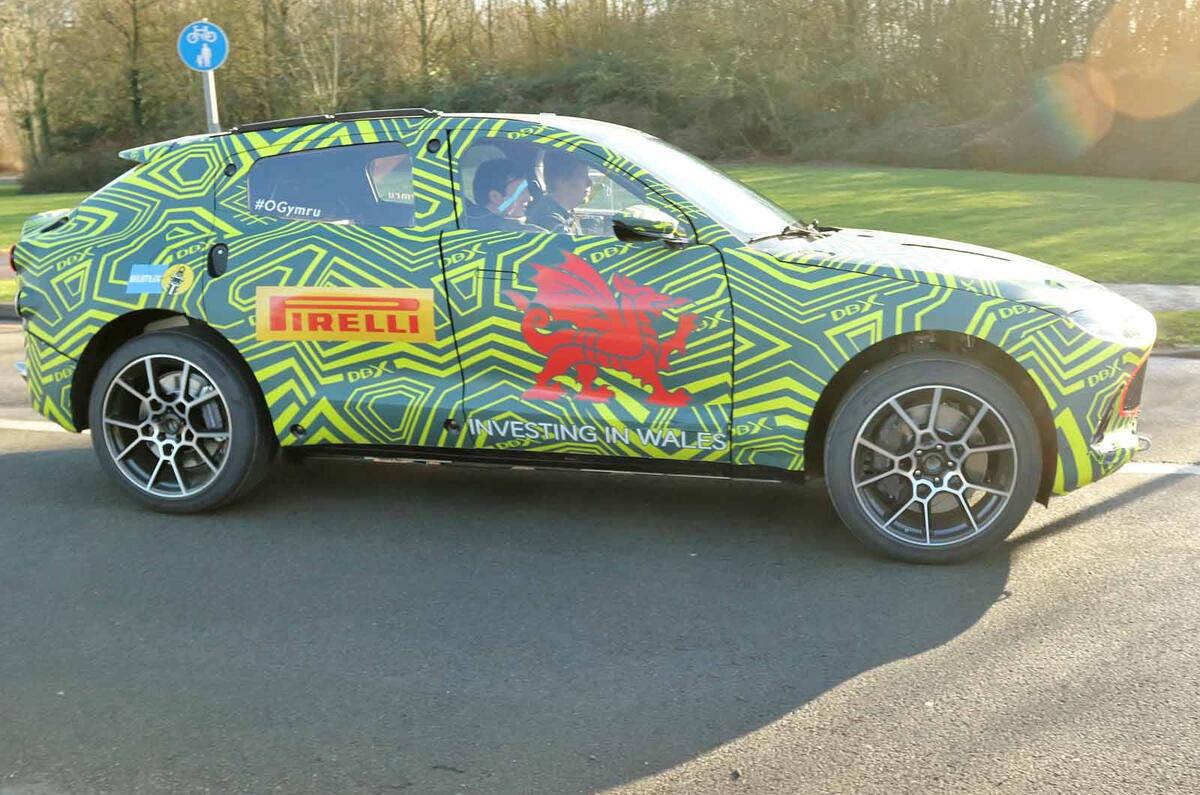 Aston Martin DBX testing