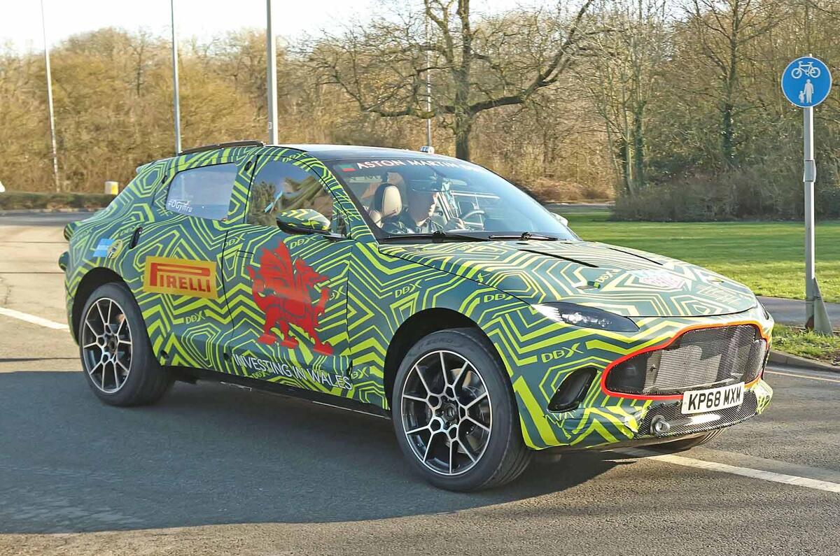Aston Martin DBX testing