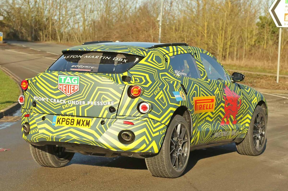Aston Martin DBX testing
